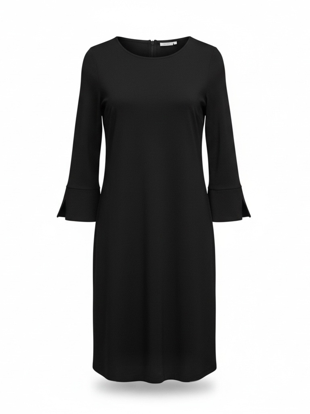 Ellie Kai Black 3/4 Sleeve Bell Cuff Shift Mini Dress Size 12
